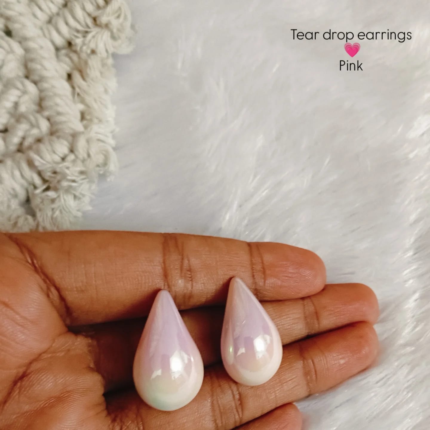 Green Tear Drop Earrings